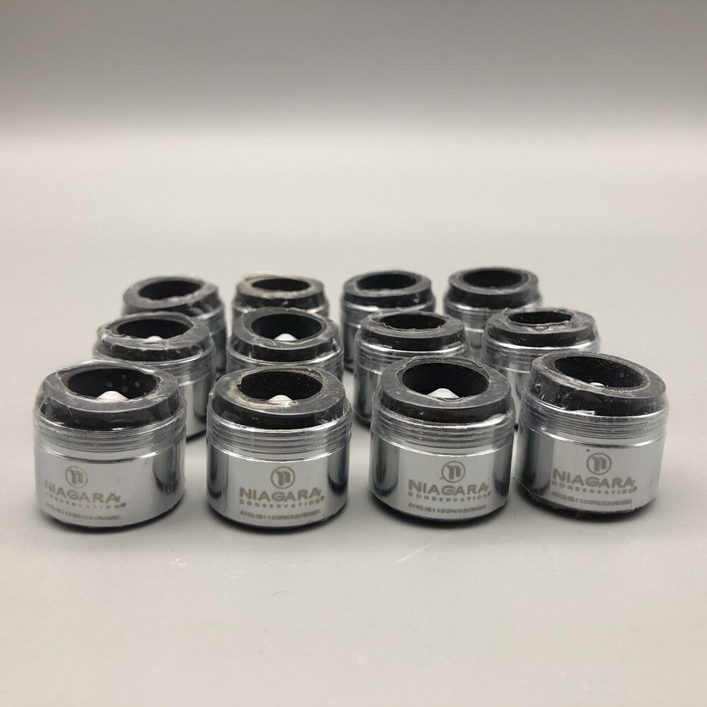 Niagara Conservation 1.0 GPM 3.8 LPM Sink Faucet Aerators Male/Female 12pcs NOS